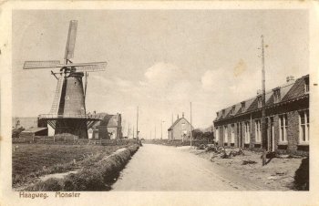 Haagweg met molen 1928 (dePee)
