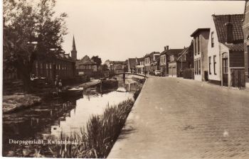 Ansicht ontvangen van Riana Luiks. Kwintsheul dorpsgezicht verstuurd 1940